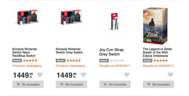 Nintendo Switch продается по транкам в таких сетях, как западный Amazon или BestBuy